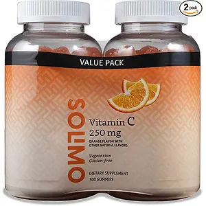 Amazon Brand Solimo Vitamin C 250mg, 150 Gummies