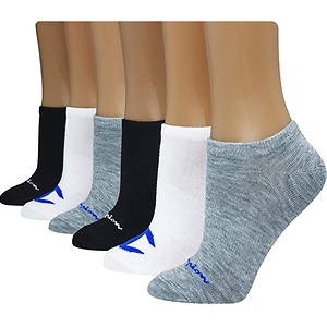 Champion Women's Multi Logo Super Sock, 6-pair No Show Socks