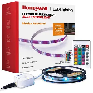 Honeywell Multi Color Motion Activated RGB Indoor LED Strip Light 