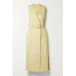 ACNE STUDIOS
Whipstitched belted suede midi wrap dress