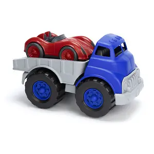 Green Toys Flatbed Truck with Red Race Car