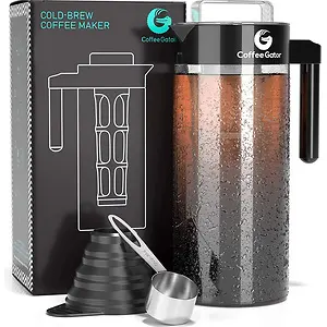 Coffee Gator Cold Brew Coffee Maker 47 oz with Carafe & Scoop