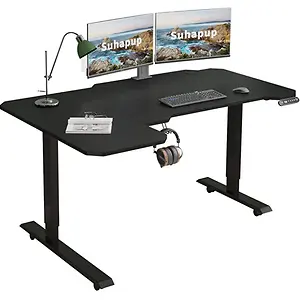 Suhapup Electric Height Adjustable Standing Desk, 59"