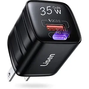LISEN Dual Port USB C Fast Charger