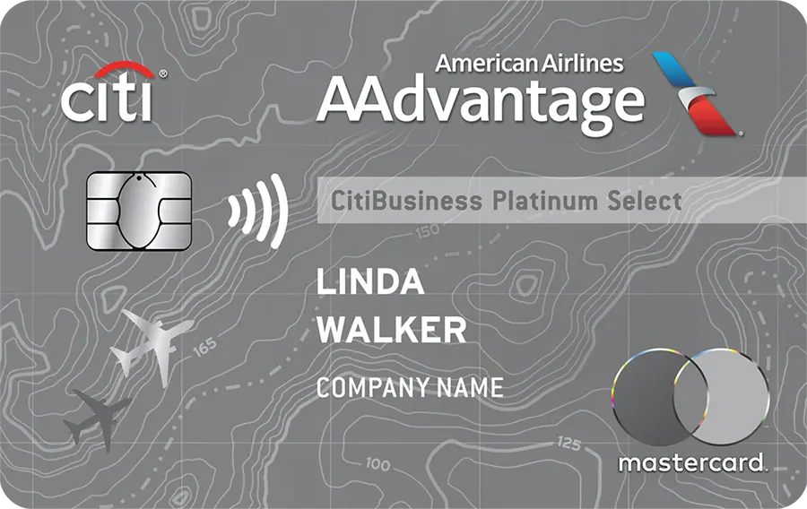 CitiBusiness<span style="vertical-align: super; font-size: 12px; font-weight:100;">®</span> / AAdvantage<span style="vertical-align: super; font-size: 12px; font-weight:100;">®</span> Platinum Select<span style="vertical-align: super; font-size: 12px; font-weight:100;">®</span> Mastercard<span style="vertical-align: super; font-size: 12px; font-weight:100;">®</span> 