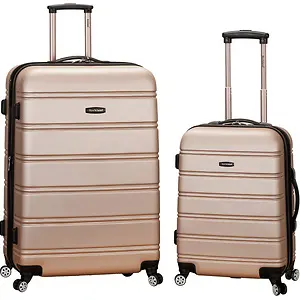 Rockland Melbourne Hardside Expandable Spinner Luggage Set, 2-pc Set