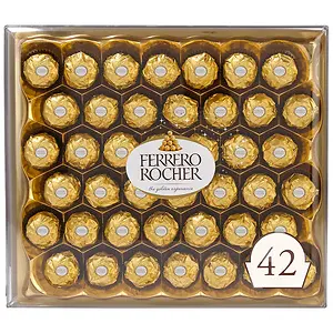 Ferrero Rocher Fine Hazelnut Milk Chocolate 42 Count