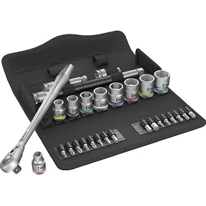 Wera 05004048001 8100 SB 8 Zyklop Metal Ratchet Set 29 Pieces