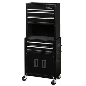 Hyper Tough 20-In 5-Drawer Rolling Tool Chest & Cabinet Combo 