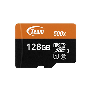 Team 128GB microSDXC UHS-I/U1 Class 10 Memory Card with Adapter
