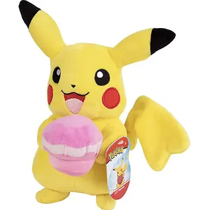 Pokemon Birthday Surprise Pikachu Plush with Cupcake