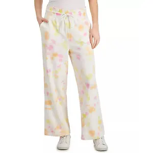 Style & Co Women's Tie-Dye Wide-Leg Sweatpants