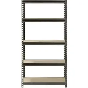 Muscle Rack 5-Shelf Steel Shelving, Silver-Vein, 12" D x 30" W x 60" H