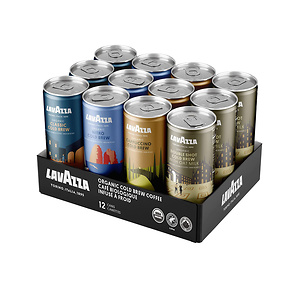 Lavazza Organic Cold Brew Coffee Variety Pack of 12 Count