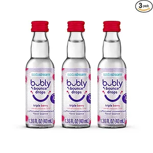 SodaStream Bubly Bounce Drops Triple Berry Flavor, Pack of 3
