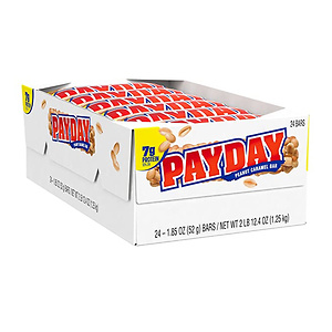 PAYDAY Peanut Caramel Candy 1.85 oz Bars (24 Count)