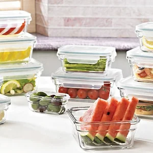  24-Piece Glass Food Storage Containers - Stackable