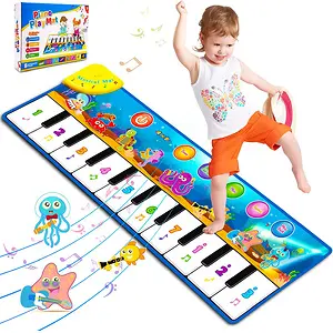 Foayex Foldable Musical Toys Learning Floor Mat