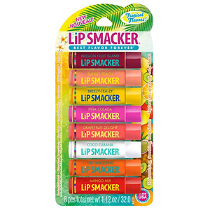 Lip Smacker Flavored Lip Balm Tropic Fever Pack of 8
