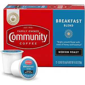Community Coffee Breakfast Blend 12 Count Coffee Pods