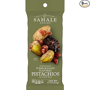 Sahale Snacks Pomegranate Flavored Pistachios Glazed Mix, 1.5 Ounces