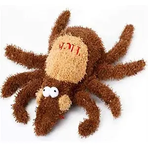 Multipet 6-Inch Plush Tick Dog Toy