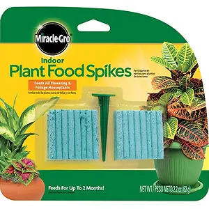 Miracle-Gro Indoor Plant Food Spikes, Includes 48 Spikes
