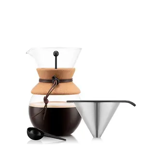 BODUM Pour Over Coffee Dripper with Reusable Stainless Steel Filter