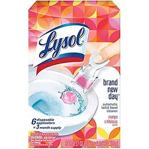 Lysol Automatic Toilet Bowl Cleaner, Click Gel, 6 Count