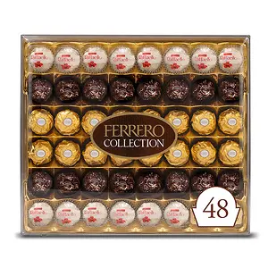 Ferrero Rocher Collection Fine Hazelnut Milk Chocolate 18.2oz, 48 Ct
