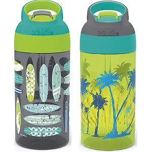 Zak Designs 16oz Riverside Beach Life Kids Water Bottle
