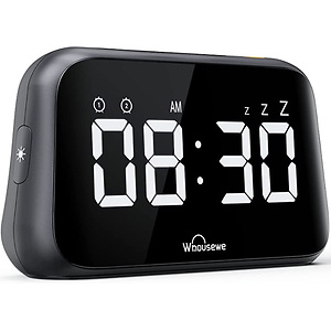 Whousewe LED Bedside Clock with 6 Level Brightness