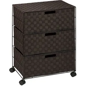 Honey-Can-Do Double Woven 3-Drawer Chest Storage