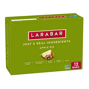 Larabar Apple Pie, Gluten Free Vegan Fruit & Nut Bars, 1.6 oz bars