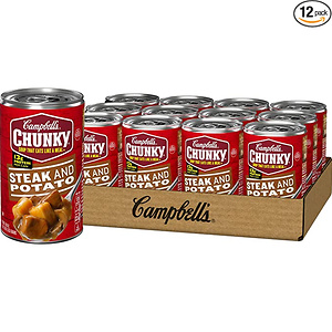 Campbell's Chunky Steak & Potato Soup, 18.8 oz. Can