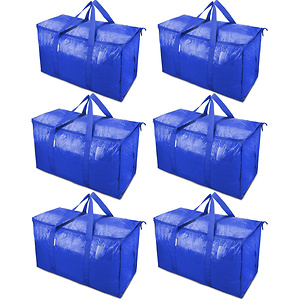 TICONN Extra Large Moving Bags with Carrying Handles, 6 Pack