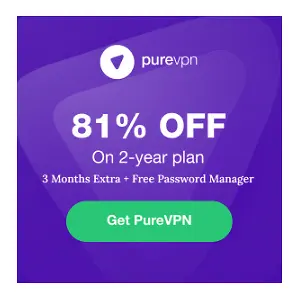 PureVPN：2年计划1.9折