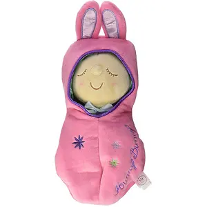 Manhattan Toy Snuggle Pod Hunny Bunny First Baby Doll with Cozy Sleep Sack for Ages 6 Months and Up