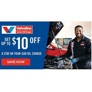 Valvoline: Get Up to $10 OFF A Stay-In-Your-Car Oil Change