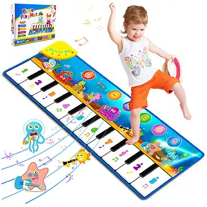 Foayex Foldable Musical Toys Learning Floor Mat