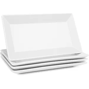 Sweese 751.101 9.8 Inch Porcelain Rectangular Plates