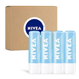 NIVEA Smoothness Lip Care SPF 15 Pack of 4