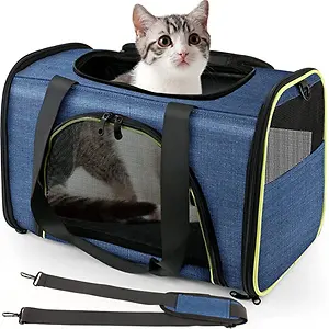 oneisall Cat Carrier Airline Approved Pet Carriers TSA Approved