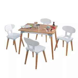 KidKraft Mid-Century Kid Toddler Table & 4 Chair Set