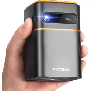 FATORK Mini Projector 5G WiFi DLP Smart Portable