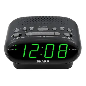 SHARP AM/FM Clock Radio Alarm Clock