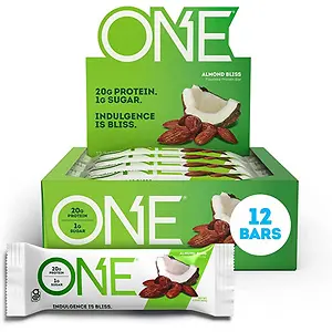 ONE Protein Bars, Almond Bliss 2.12 oz (12 Pack)