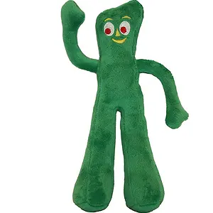 Multipet Gumby Plush Filled Dog Toy, Green, 9 inch (Pack of 1)