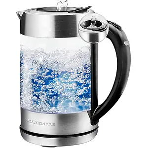 Ovente Glass Electric Kettle Hot Water Boiler 1.7 Liter