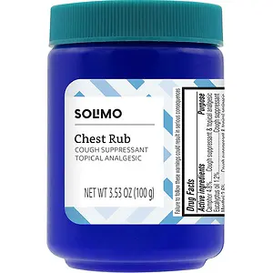 Solimo Chest Rub Cough Suppressant and Topical Analgesic